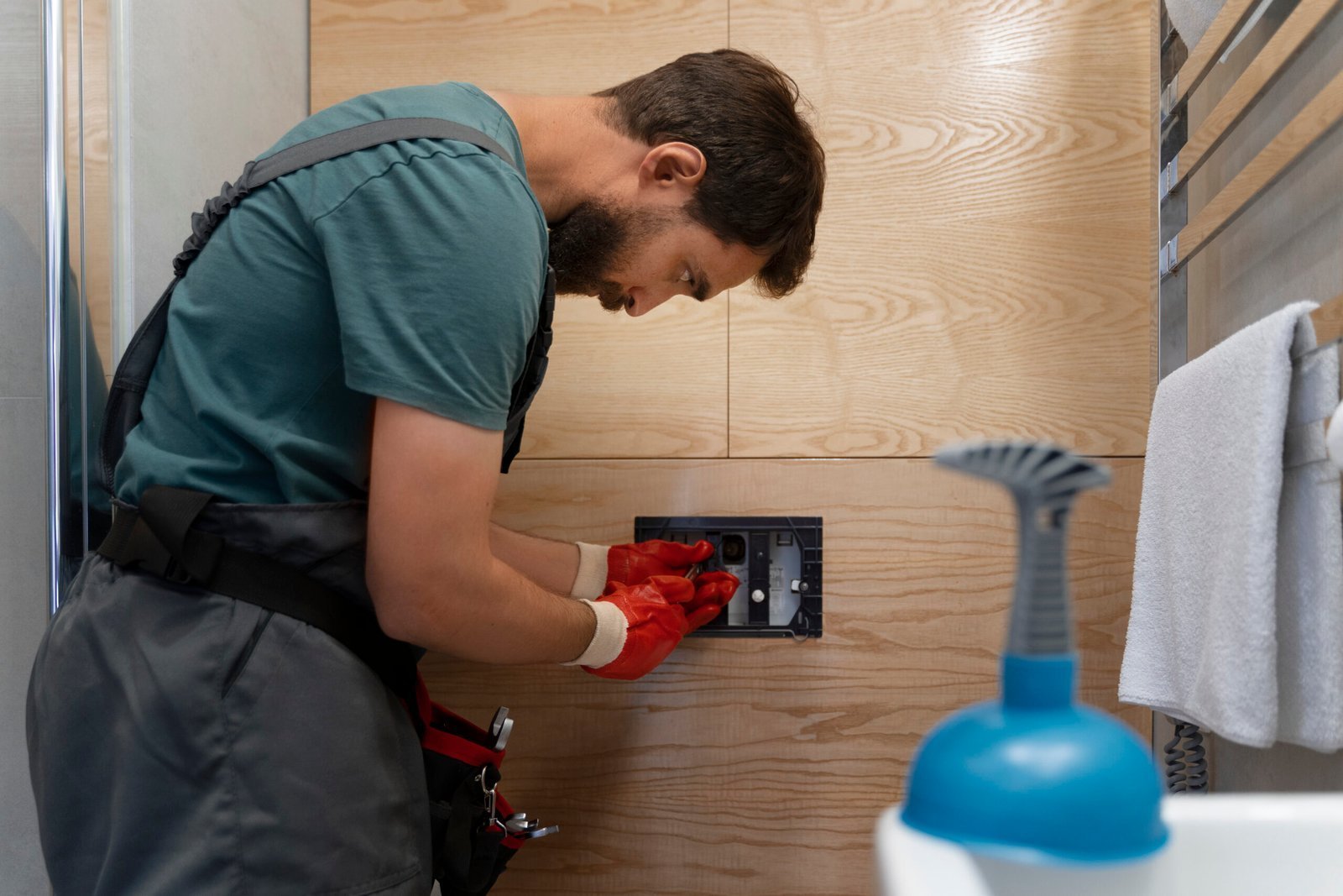 Douche bouchée dans un logement Airbnb