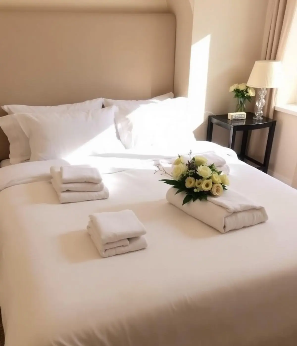 Chambre préparée pour voyageurs Airbnb à Toulouse
